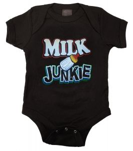 Kiditude – Milk Junkie Funny Baby Onesie $16.95