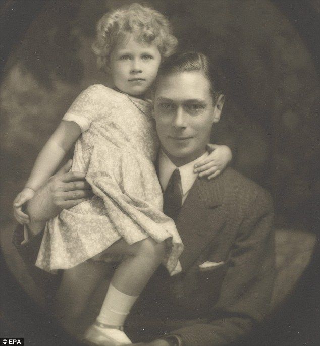 King George VI and a little Queen Elizabeth II