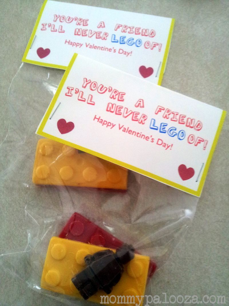 LEGO Valentines; chocolate LEGO minifigures, LEGO chocolates; iPad Valentine pri