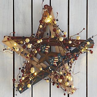 Lit Barn Star from Through the Country Door®