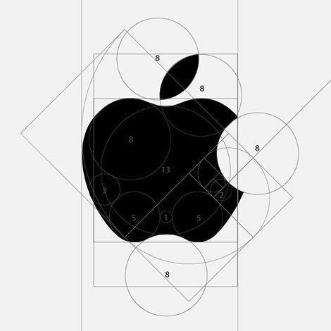 [#Logo] Golden Ratio #Apple Logo #design