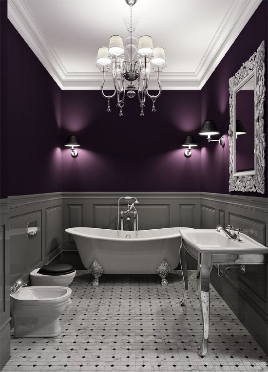 Love love love the dark purple walls