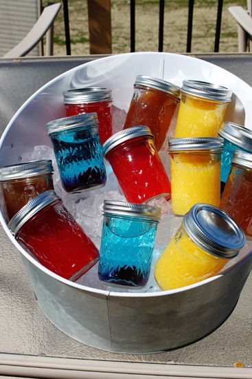 Mason Jar cocktails/party drinks