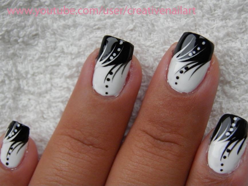 Nail Art Gallery – Black and White nail art