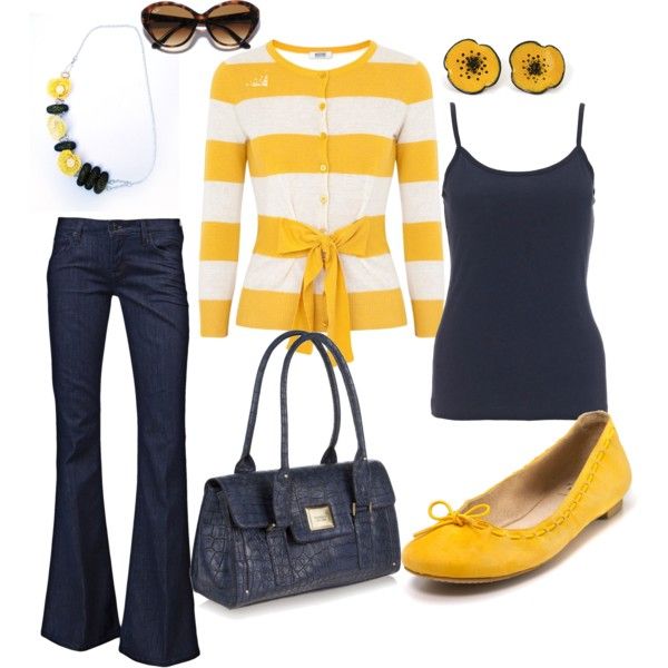 Navy and Yellow
