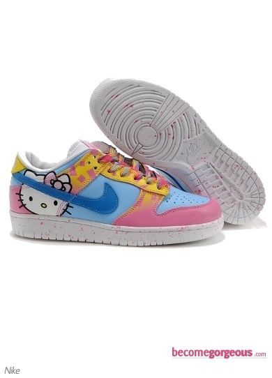 Nike Dunk Low Hello Kitty Blue Pink Shoes  OMG!  My little girl would go crazy f