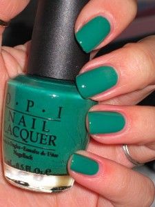 OPI – Jade is the New Black – a darker shade of teal for fall