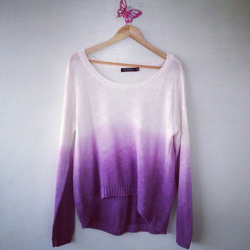 Ombre sweater.