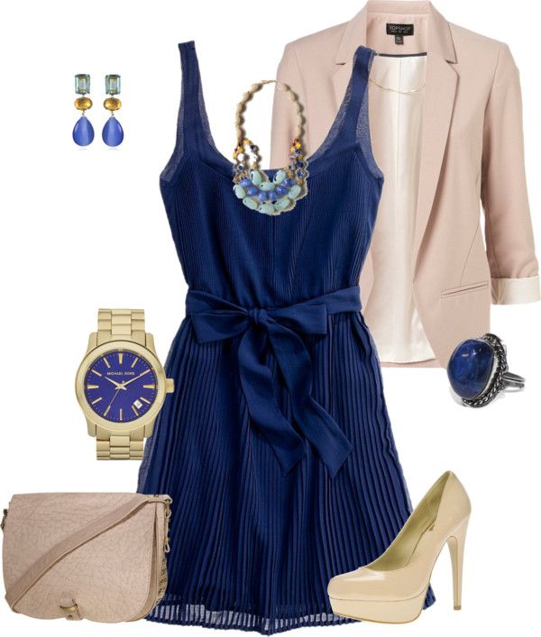 Outfit: Navy & Nude