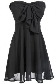 Oversized Bow Chiffon Dress… simple and cute. and cheap!