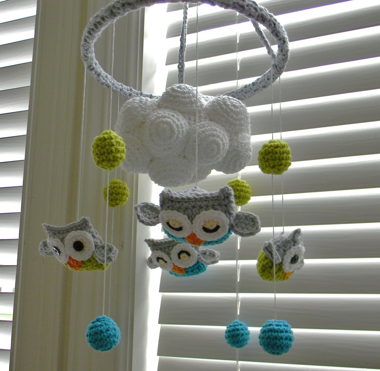 Owl crochet Mobile