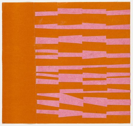 Pink and Orange from the series Line Form Color  Ellsworth Kelly (American, born