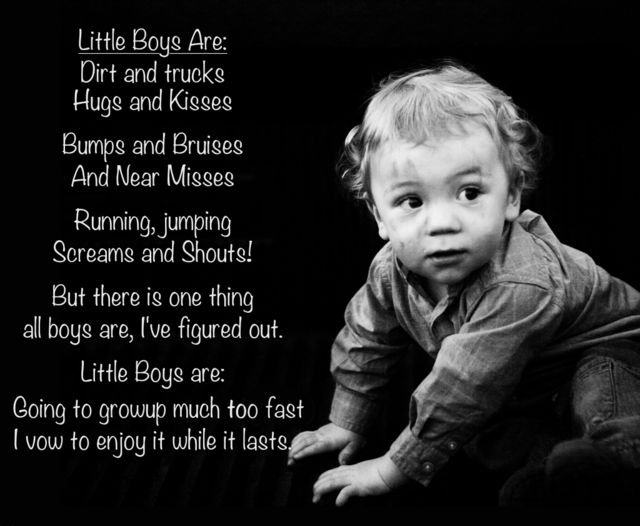 Poem about little boys written by Emmymom- poem may be used for personal use not