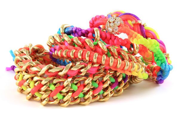 Rainbow bright bracelets by Ettika
