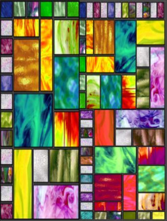 Stained Glass – #quilt inspiration! You could really do this well with hand-dyed