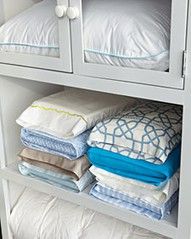 Store sheet sets in their pillow case