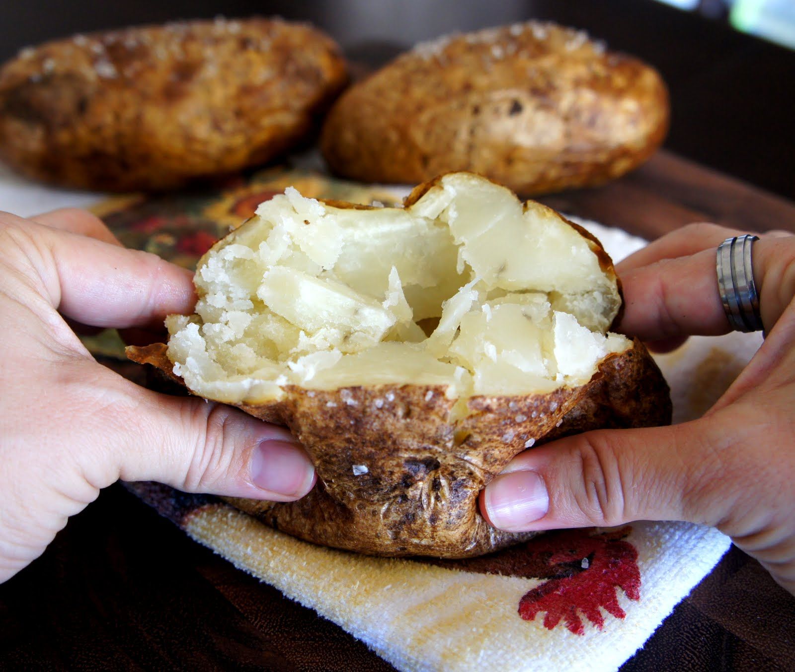 There are several methods to baking a potato, but this is my favorite because th