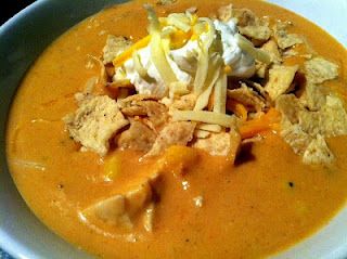 This is my fave soup! Chilis Chicken Enchilada Soup – Crock Pot – large batch