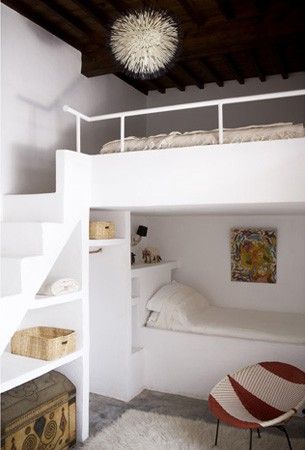 This is such a cool bed. Tons of room for storage and an extra bed for someone i