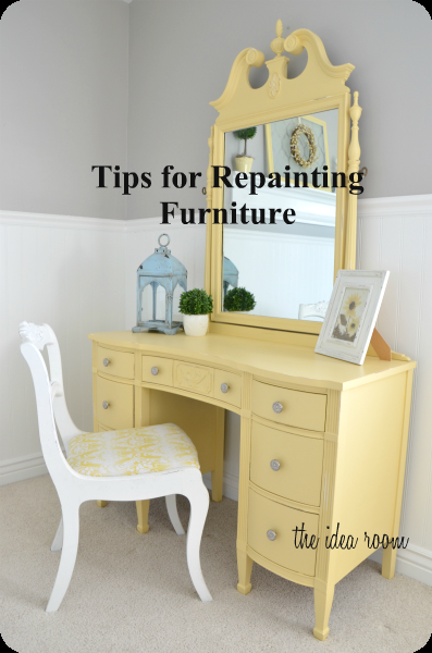 Tips for Repainting or Painting Furniture via Amy Huntley (The Idea Room)