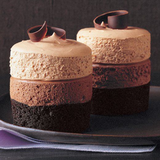 Triple-Chocolate Mousse Cake.