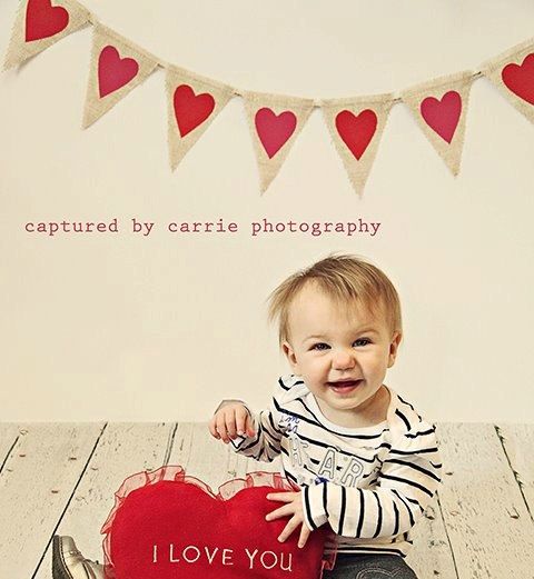 Valentine's Day Photography Prop Burlap Banner by nhayesdesigns, $26.00