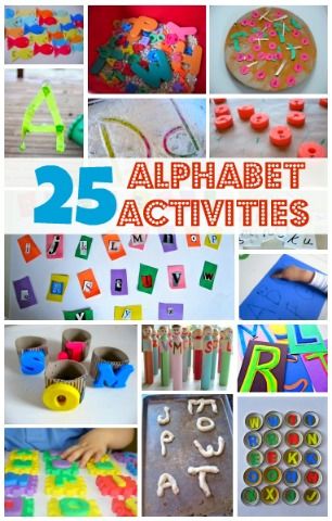 We love the alphabet and we love creating and playing with letters. These 25 act
