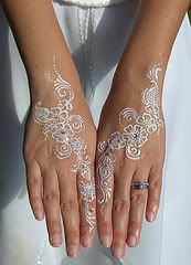White henna– Personally I would rather go out and get something like this done