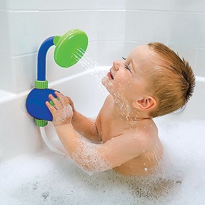 baby shower head. So much playtime without constantly running water!