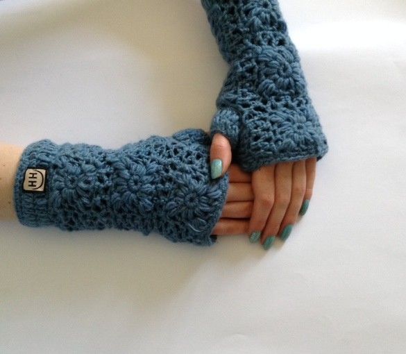 Crocheted Wrist Warmer -   Crocheted wrist warmers