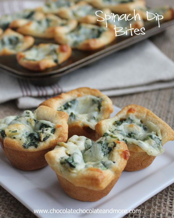 Spinach Dip Bites -   Cute ideas for easy finger food desserts
