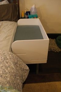 diy co sleeper. Heck yes! Better than a bassinet.