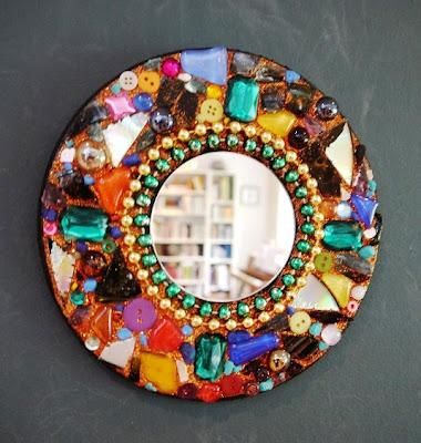 DIY Tiled Mosaic Mirrors