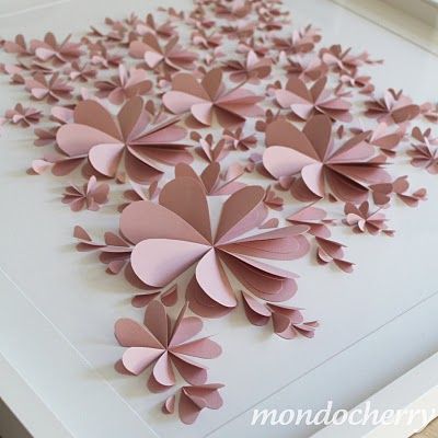 flowers made from hearts — beautiful! I want to make these. Now. Cancel everyth