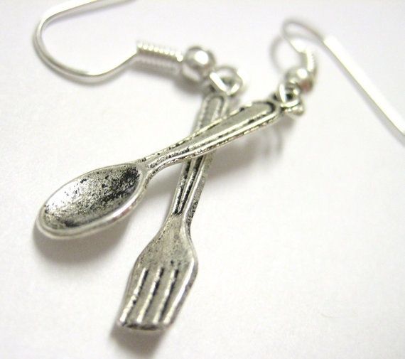 fork & spoon earrings -   Fork and Spoon Jewelry Collection