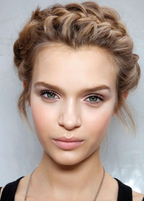 gorgeous up-do, blonde hair with brown lowlights