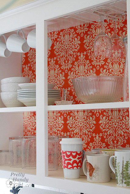 how to line the interiors of your kitchen cupboards with fabric and foam board b