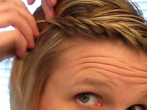 how to twist your bangs… May have to try this!