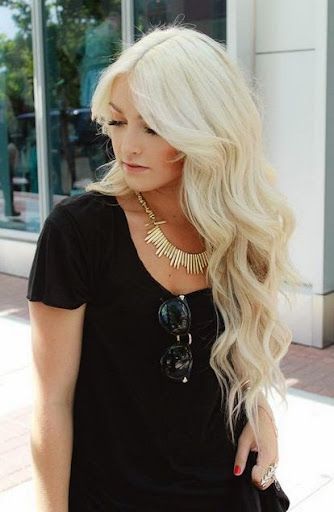 6. Beautiful Long Platinum Blonde Hairstyles -   Best Blonde Hairstyles In Trend