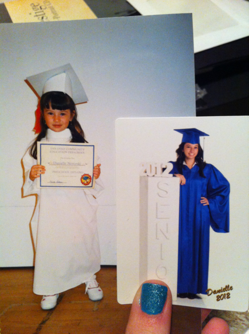 my preschool graduation to my high school graduation