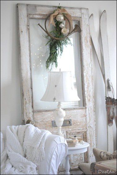 Add a Vintage Touch In Your Living Room with an Old Window -   31 DIY Ideas How To Use Old Windows