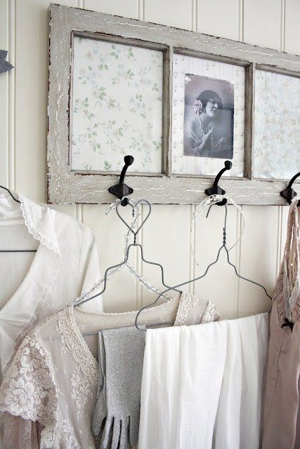Unique Clothing Rack -   31 DIY Ideas How To Use Old Windows