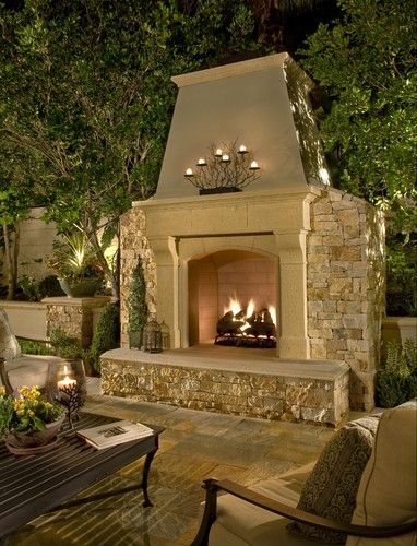 outdoor fireplace wow -   Home & Garden