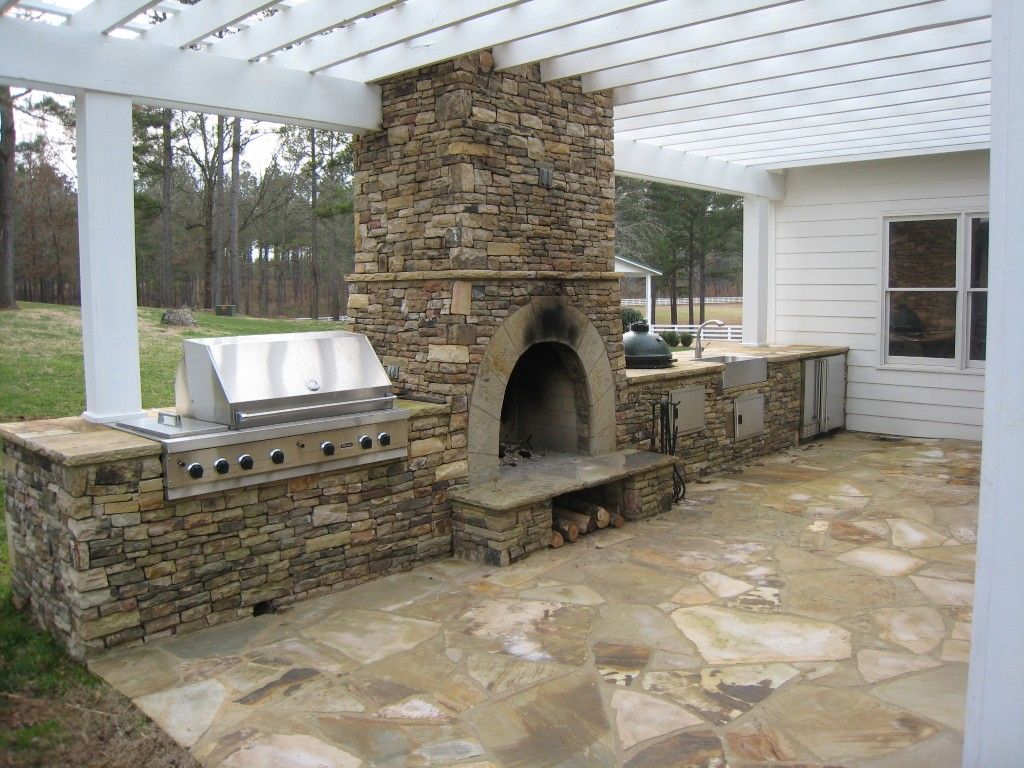 Outdoor Stone Fireplace Kits outdoor fireplace kits for the diyer ... -   Outdoor Fireplace Ideas