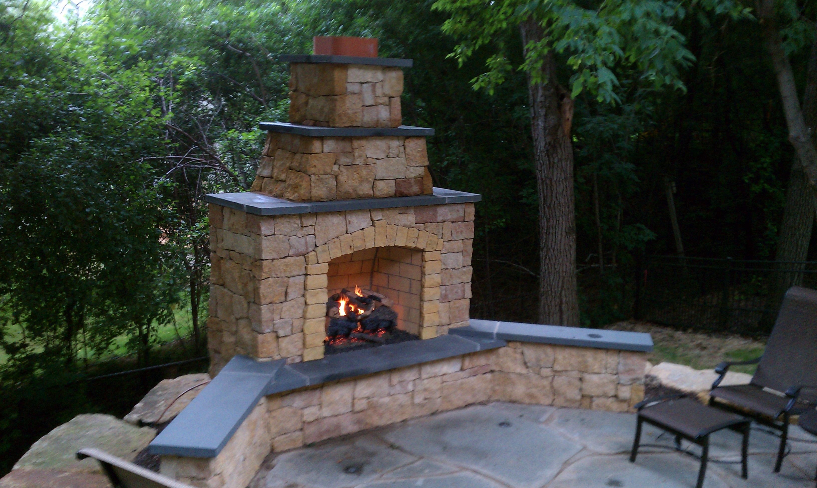 Outdoor Fireplace Covers Wall Mount Sliding Door Hardware Modern ... -   Outdoor Fireplace Ideas