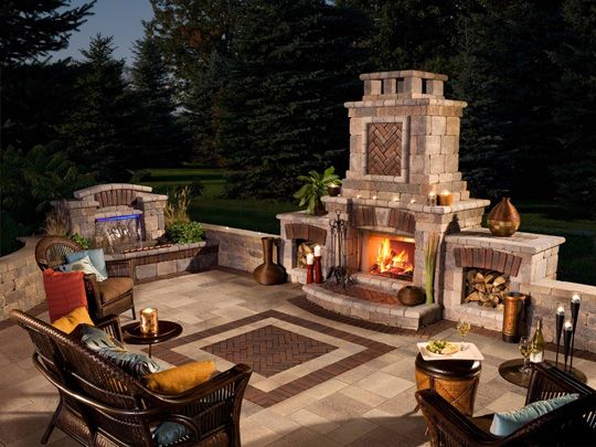 Rochester Outdoor Fireplace -   Outdoor Fireplace Ideas