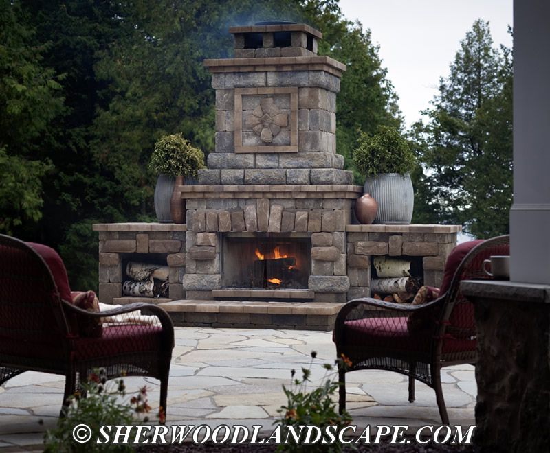 Outdoor Fireplace - Belgard Wexford Harmony - Oakland County Outdoor ... -   Outdoor Fireplace Ideas