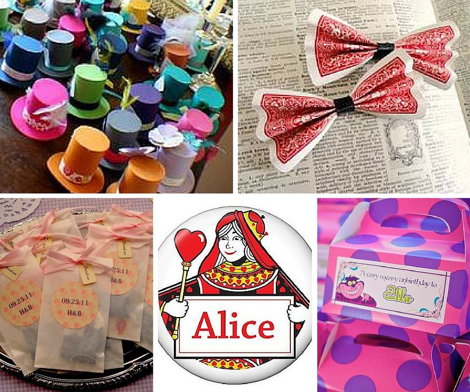 Alice in Wonderland Party Favors Send your guests home from Wonderland ... -   Party favor ideas