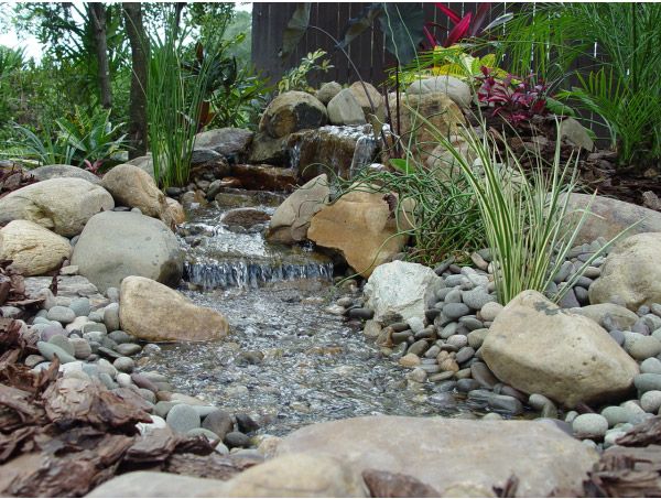3. THE STONE WATERFALL -   Pond-less Waterfall Design Ideas