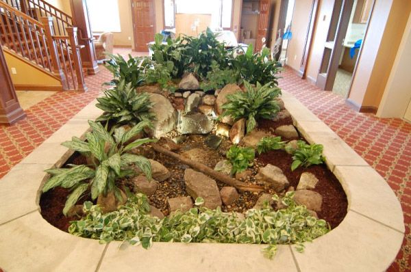 7. THE INDOOR WATERFALL -   Pond-less Waterfall Design Ideas